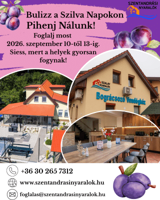 Bulizz a Szilva Napokon Pihenj Nálunk!