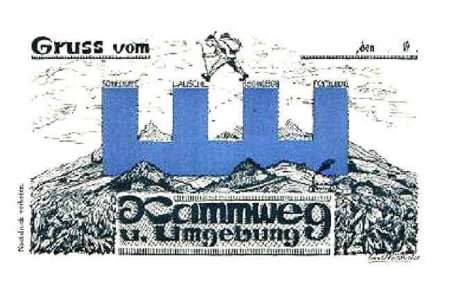 Historická pohlednice - pozdrav z Hřebenovky
