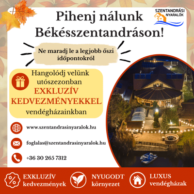 Pihenj Nálunk Ősszel!