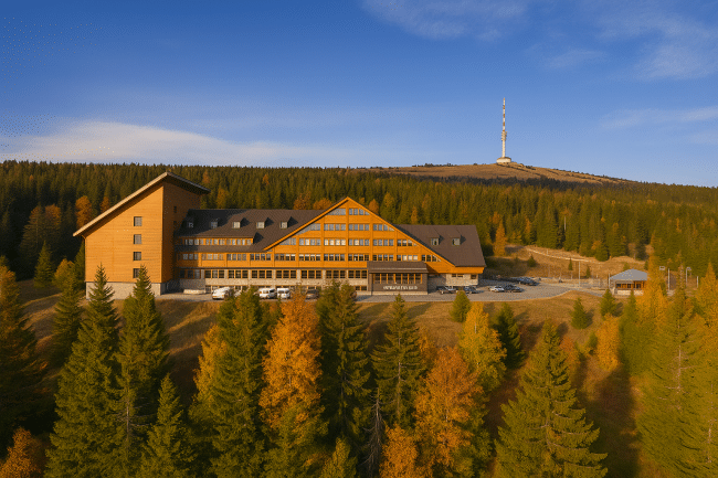 Hotel Petrovy kameny na podzim