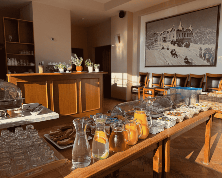 Snídaně formou bufetu v Parkhotelu Smržovka