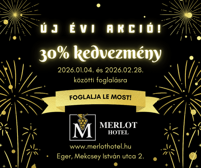 Kedvezmény a Merlot Hotelben