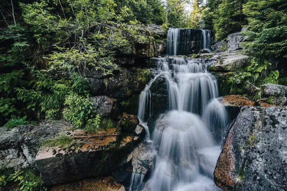 Kaskáda vodopádů na Jedlovém potoce