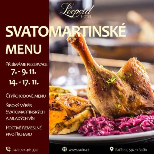 Svatomartinské menu 2025