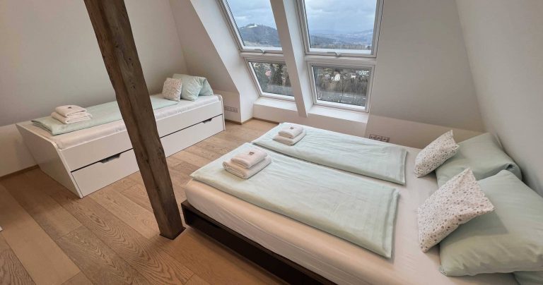 Podkrovní apartmán v Parkhotelu Smržovka